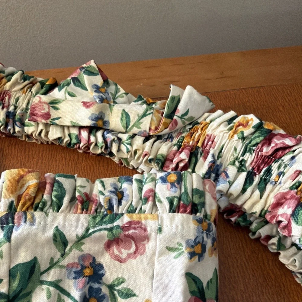 Longaberger Garden of Splendor Basket Liner 4 PC Lot Retired